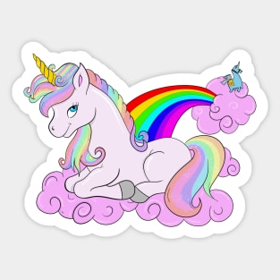 Unicorns and Rainbows Sticker